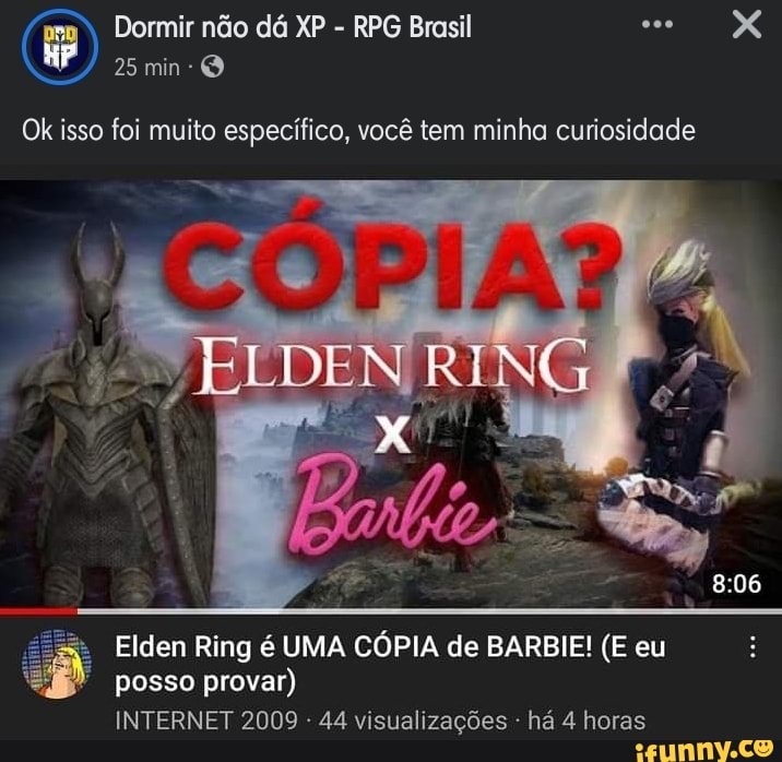Dormir não dá XP - RPG Brasil
