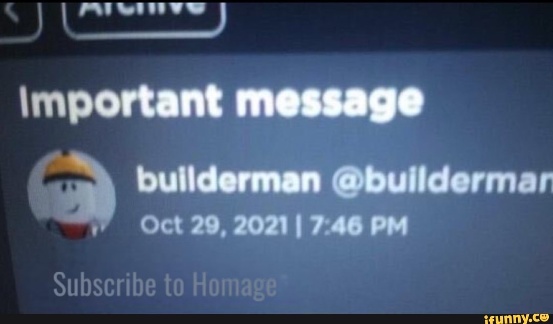 Builderman (@BuiIderman) / X