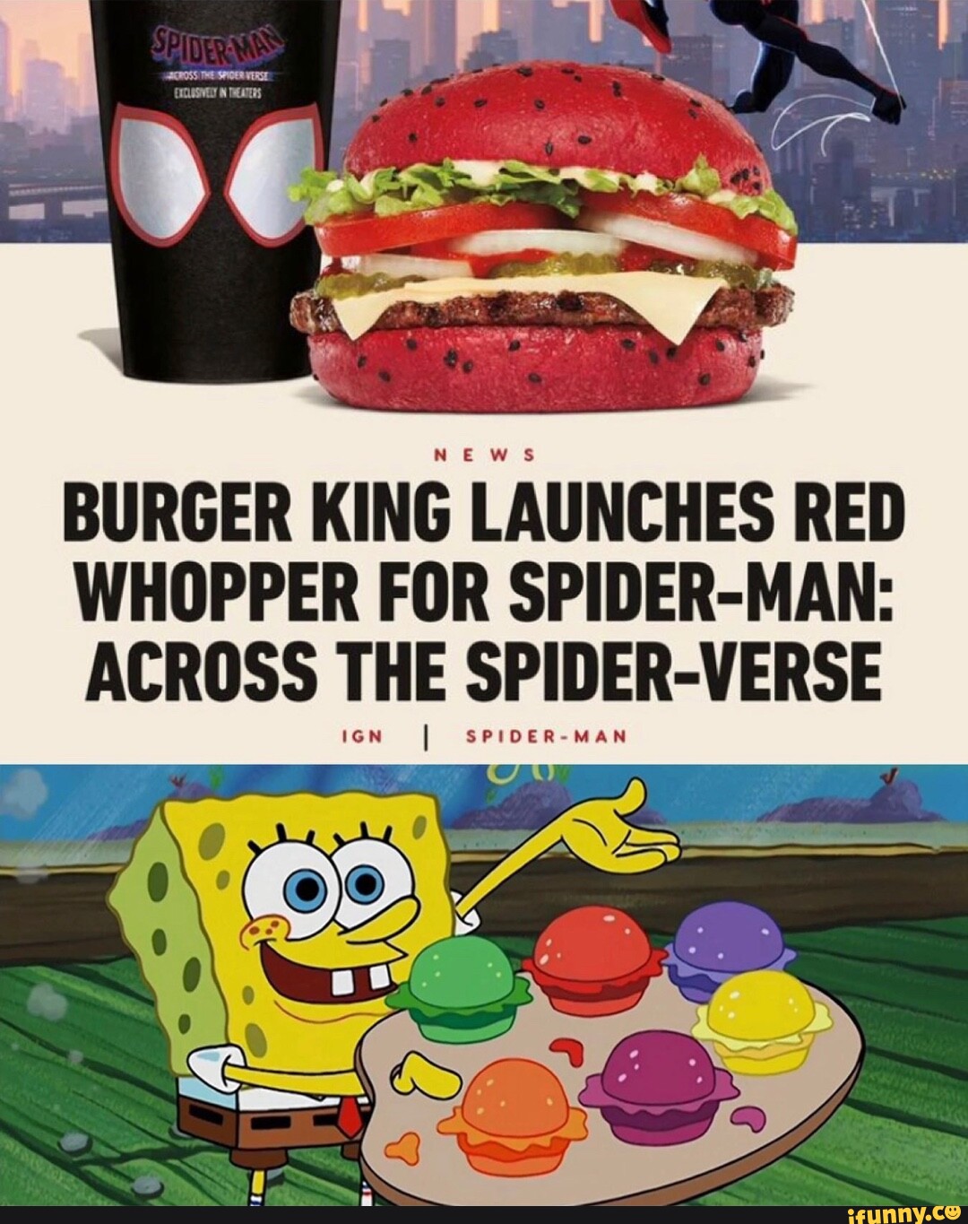 Spider-Verse Whopper / Red 40 Whopper