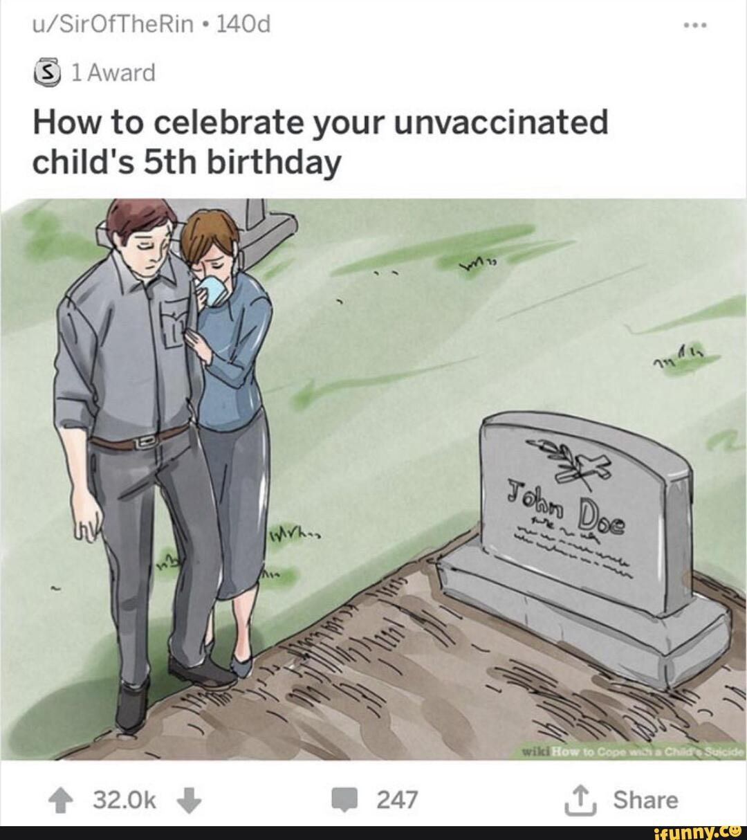 How to celebrate your unvaccinated child's 5th birthday : r