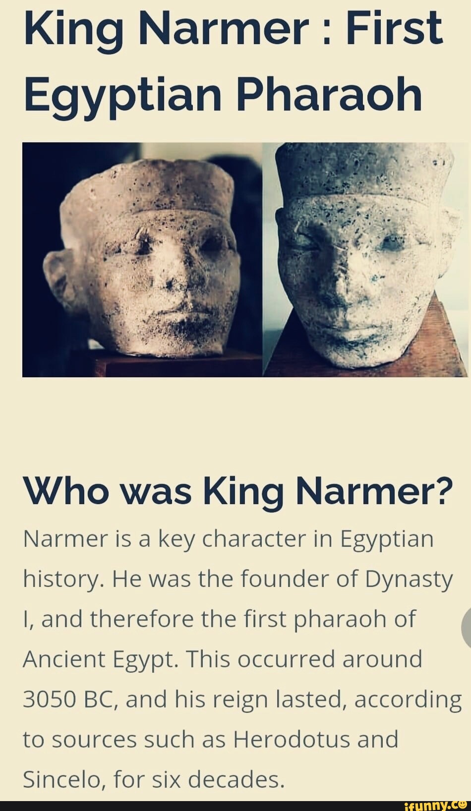 King Narmer : First Egyptian Pharaoh Who was King Narmer? Narmer is a ...