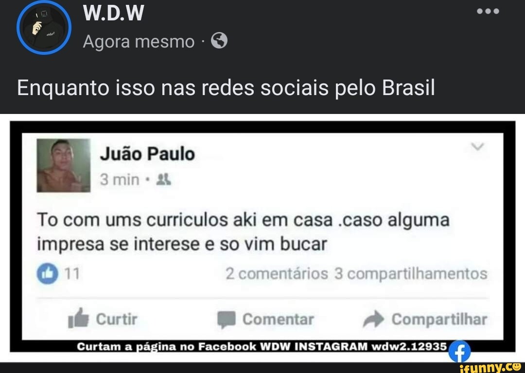 2 páginas de carreira para seguir nas redes sociais