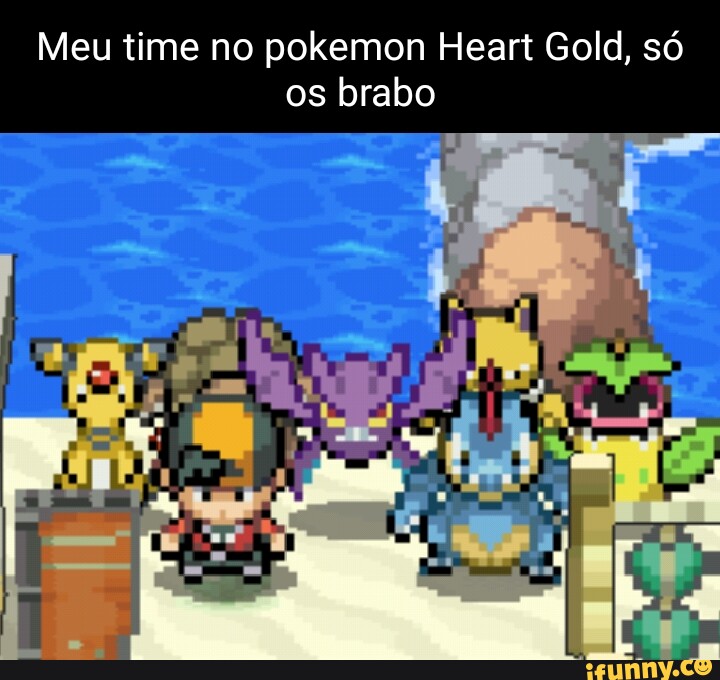 Pokémon Heart Gold, mas meu Time é ALEATÓRIO. 