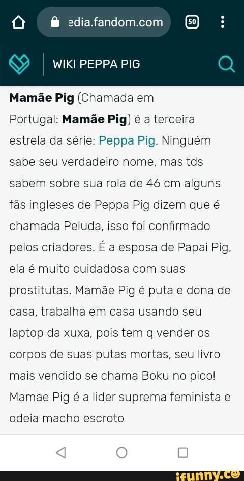 Casa da Peppa, Wiki Peppa Pig