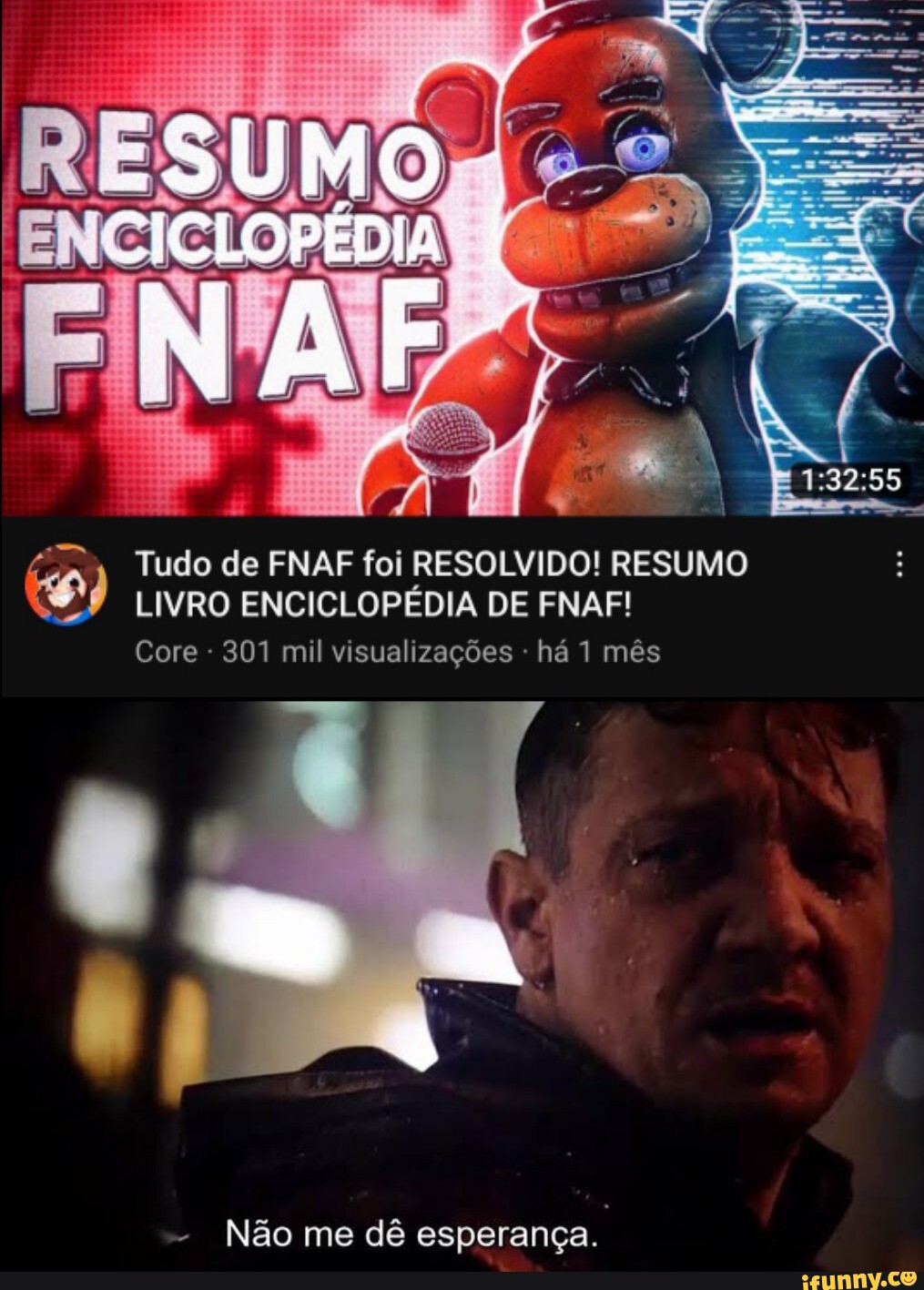 Tudo de FNAF foi RESOLVIDO! RESUMO LIVRO ENCICLOPÉDIA DE FNAF! Core - 301  mil visualizações há 1 mês - Não me dê esperança. - iFunny Brazil