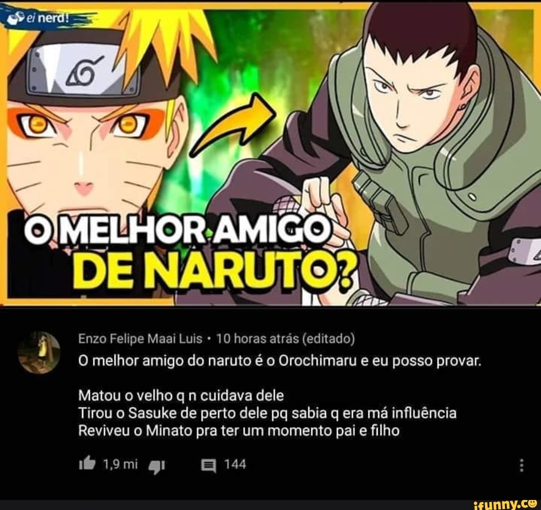 Eu querendo que o felipe assista naruto/ele fala q vai assistir