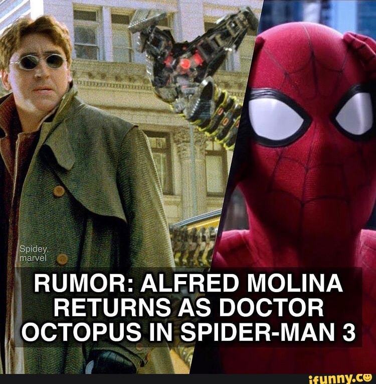 Homem-Aranha 3: Alfred Molina, o Doutor Octopus, será