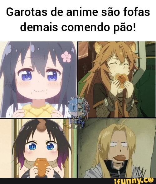 Memes de Animes - GAROTAS COM COMIDA NA BOCA SÃO FOFAS 🥰 #shorts