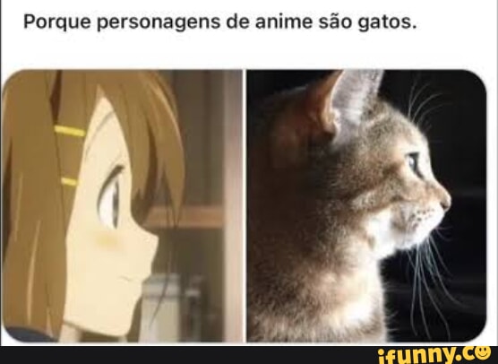 Gatos na vida real gatos nos animes - iFunny Brazil