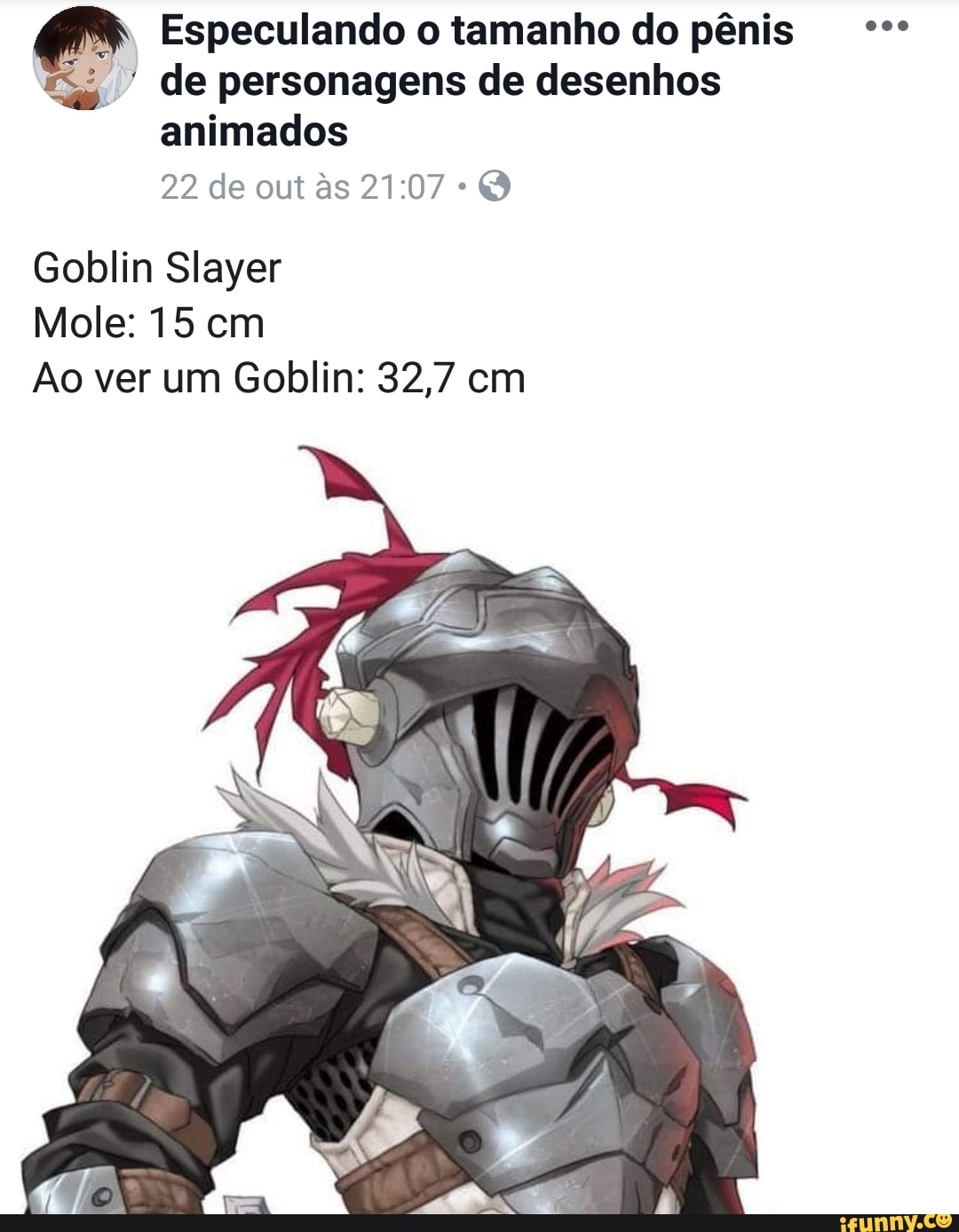 Eu depois de assistir primeiro episódio de goblin slayer: - iFunny Brazil