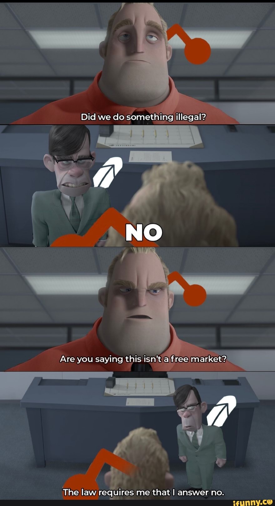 Did we do something illegal? NO Are you saying this isn't a free market