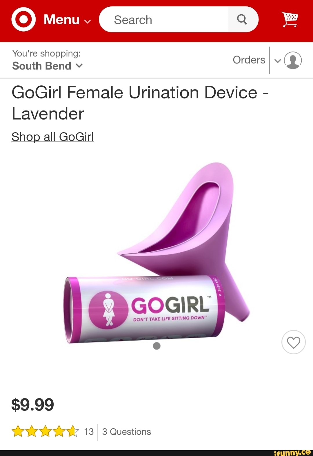 Go Girl Female Urination Device, Pink