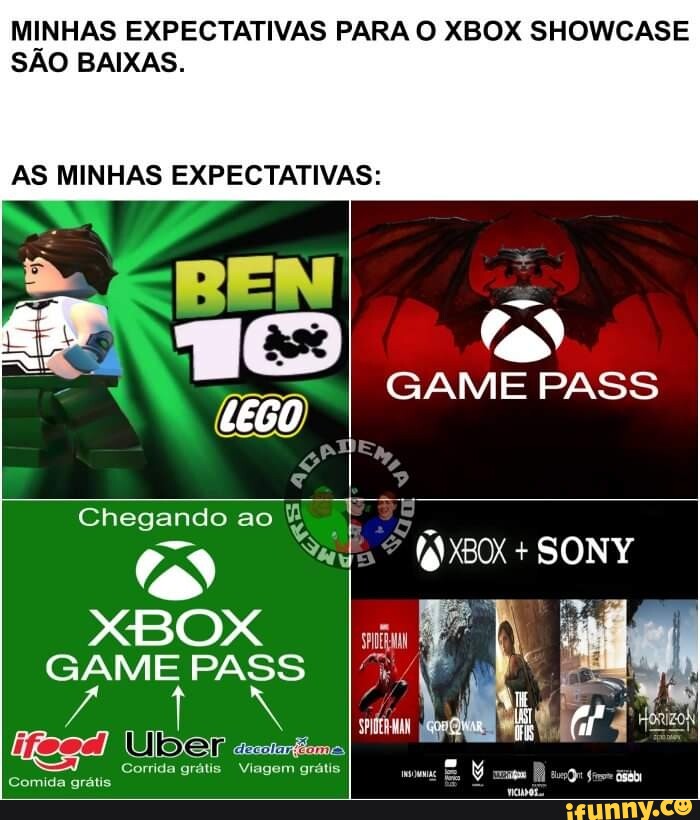 Xbox Memes BR 2.0 - Em tempos de crise o Xbox Game Pass tá enchendo nosso  prato de games! #BigBoss