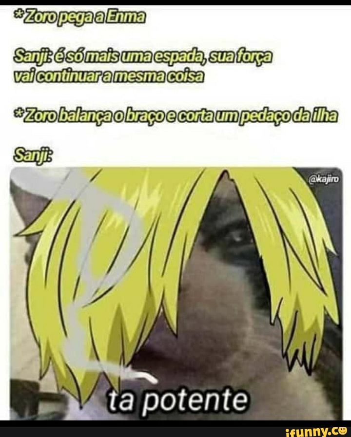 SasE PEGÁR DESITAQUEIDOU PRO ZORO SOLA tripulação - iFunny Brazil