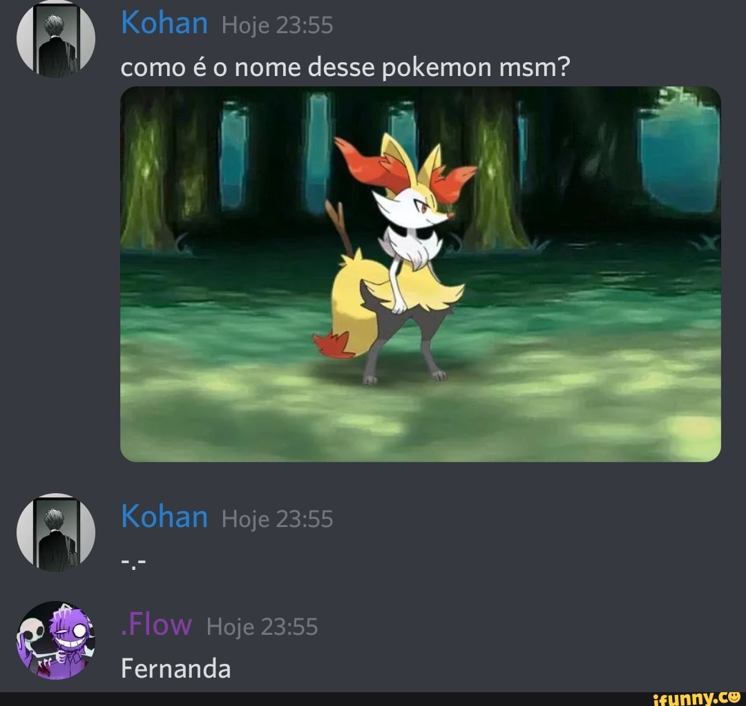 Qual é nome desse pokemon?