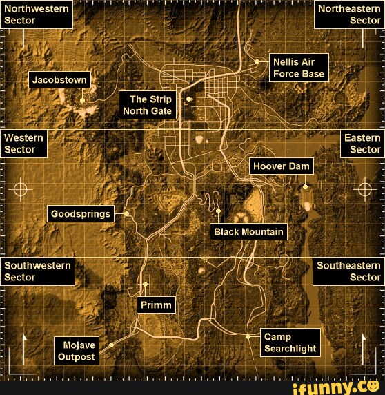 Fallout 3 map vs Fallout New Vegas map - iFunny Brazil