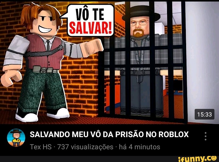 APENAS UM SAI VIVO DESSA PRISÃO NO ROBLOX!! 
