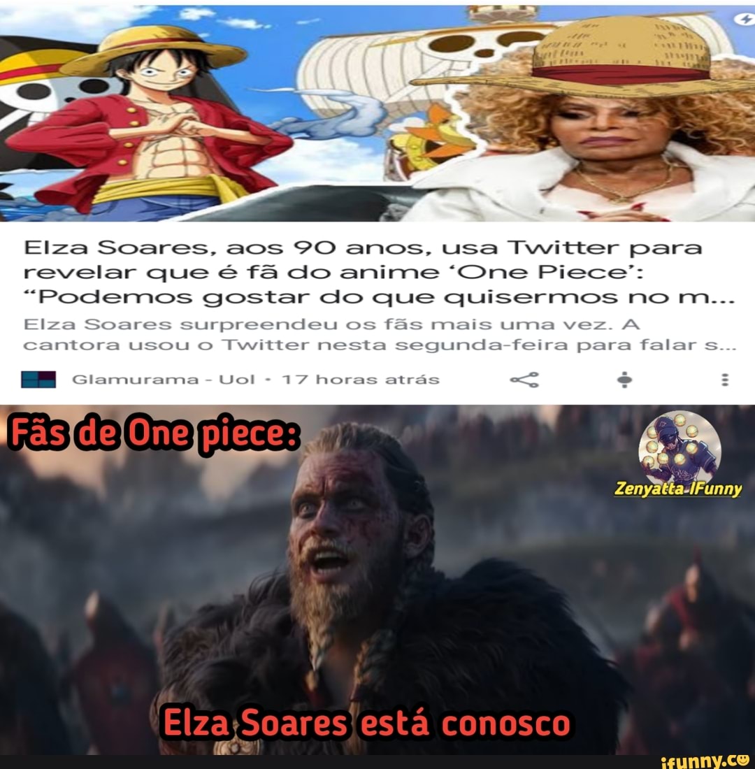 O que é o One Piece, anime recomendado por Elza Soares ao se declarar  'otaku'; conheça