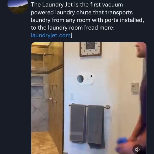 Laundry Jet - The Powered Laundry Chute