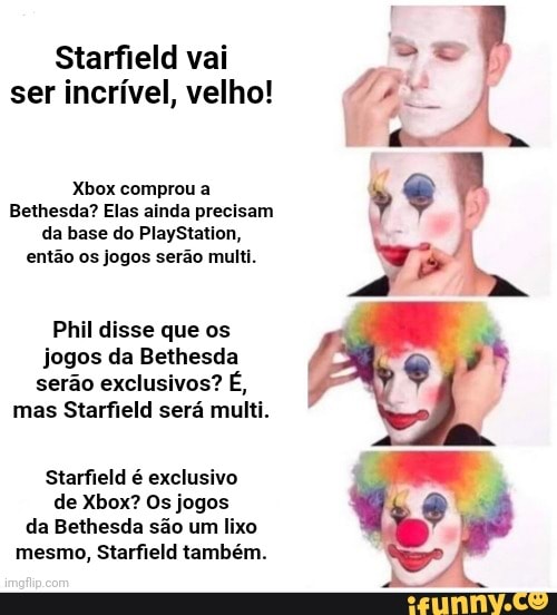 GameVicio Brasil - O Que estão achando do Starfield? #gamer #starfield  #playstation #xbox #nintendo #gamevicio #meme