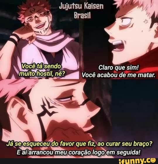 Matando a curiosidade de como este momento de JUJUTSU KAISEN ficou