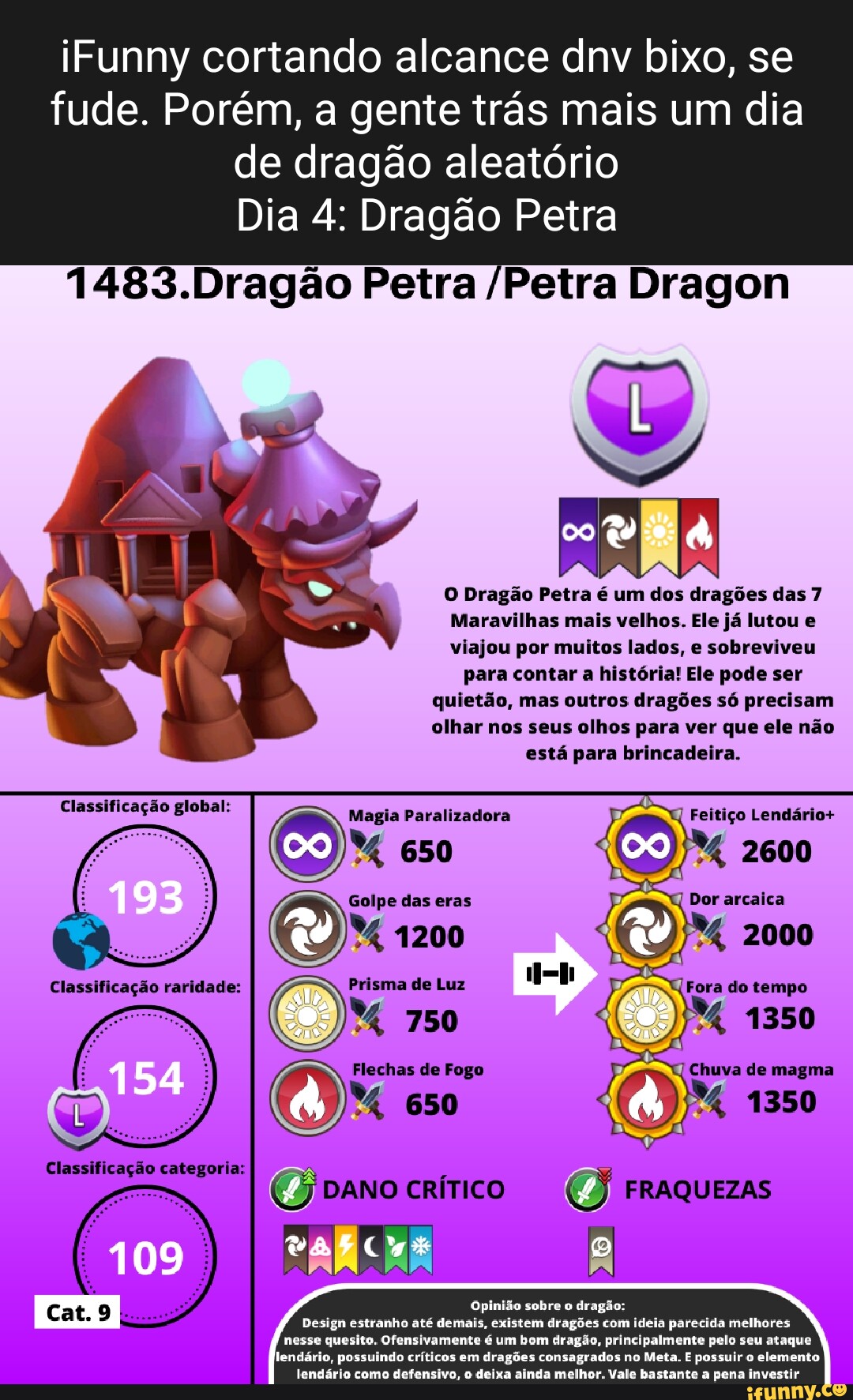 Aqui está, tabela de vantagens e desvantagens, de Dragon city atualizada.   RRRBLGERAARRRA SUBO DDOOVANUIADÇODAO ro I - iFunny Brazil