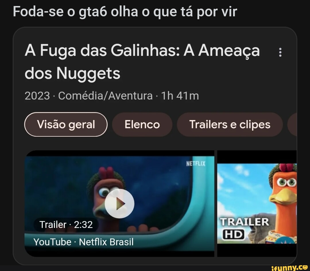 A FUGA DAS GALINHAS 2 Trailer Brasileiro 2 (Novo, 2023) 