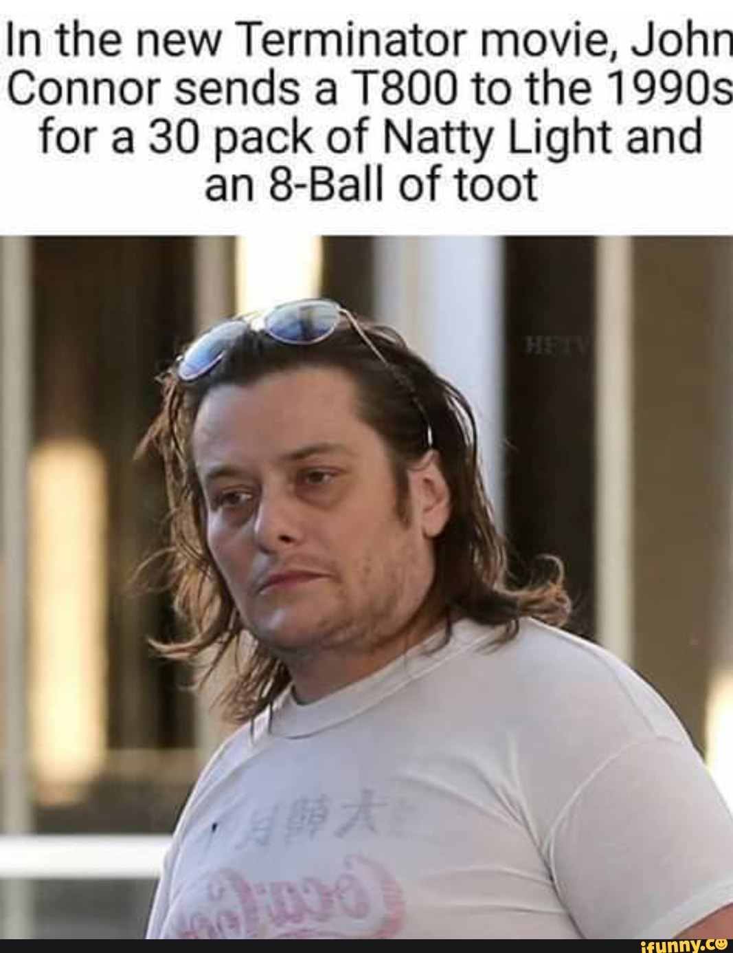 In the new Terminator movie, John Connor sends a T800 to the 1990s for