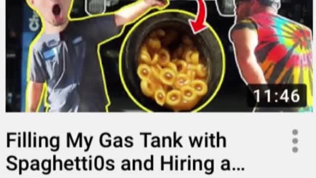 Mechanic Gets Pranked With Fuel Tank Full Of Spaghetti-O's