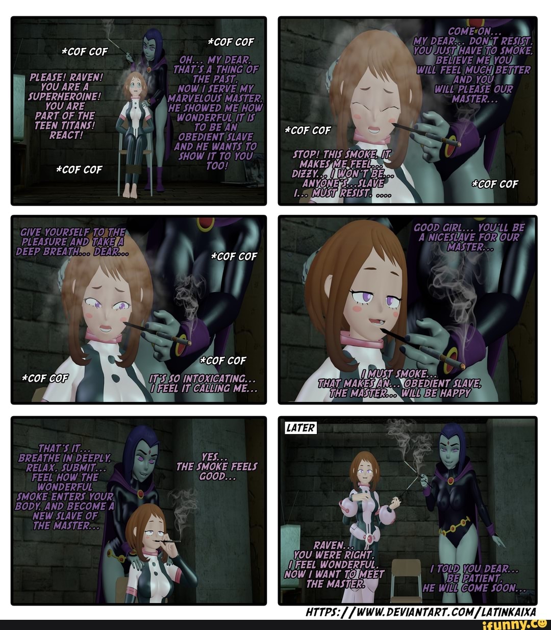 COF COF OH... MY.DEAR: THATS A THE PAST; NOW SERVE: MY. MARVELOUS MASTER,  HE SHOWED