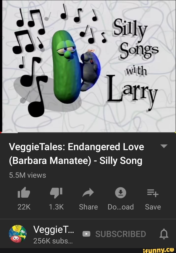 VeggieTales: Endangered Love V (Barbara Manatee) - Silly Song 22K 1.3K