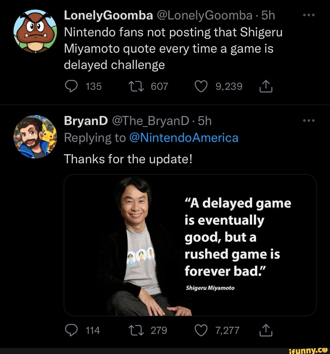 That feel when Shigeru Miyamoto steals my meme : r/PokemonGOMemes