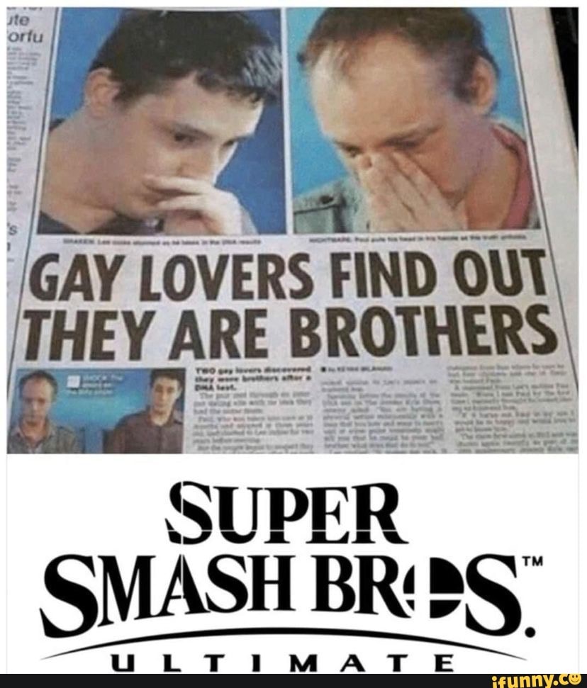 GAY LOVERS FIND OUT THEY ARE BROTHERS SUPER eras - iFunny Brazil