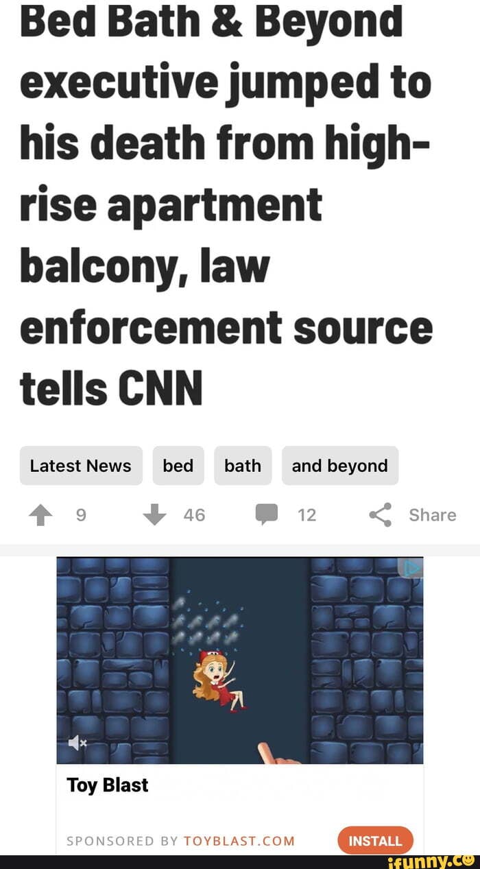 Bed Bath & Beyond executive jumped to his death from high rise