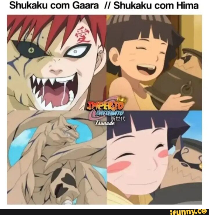 Ain o Sasuke é mais forte que o Naruto no clássico O dia que o Sasuke  capotar o Neji, Gaara e Shukaku no mesmo dia, a gente troca o nome do anime  