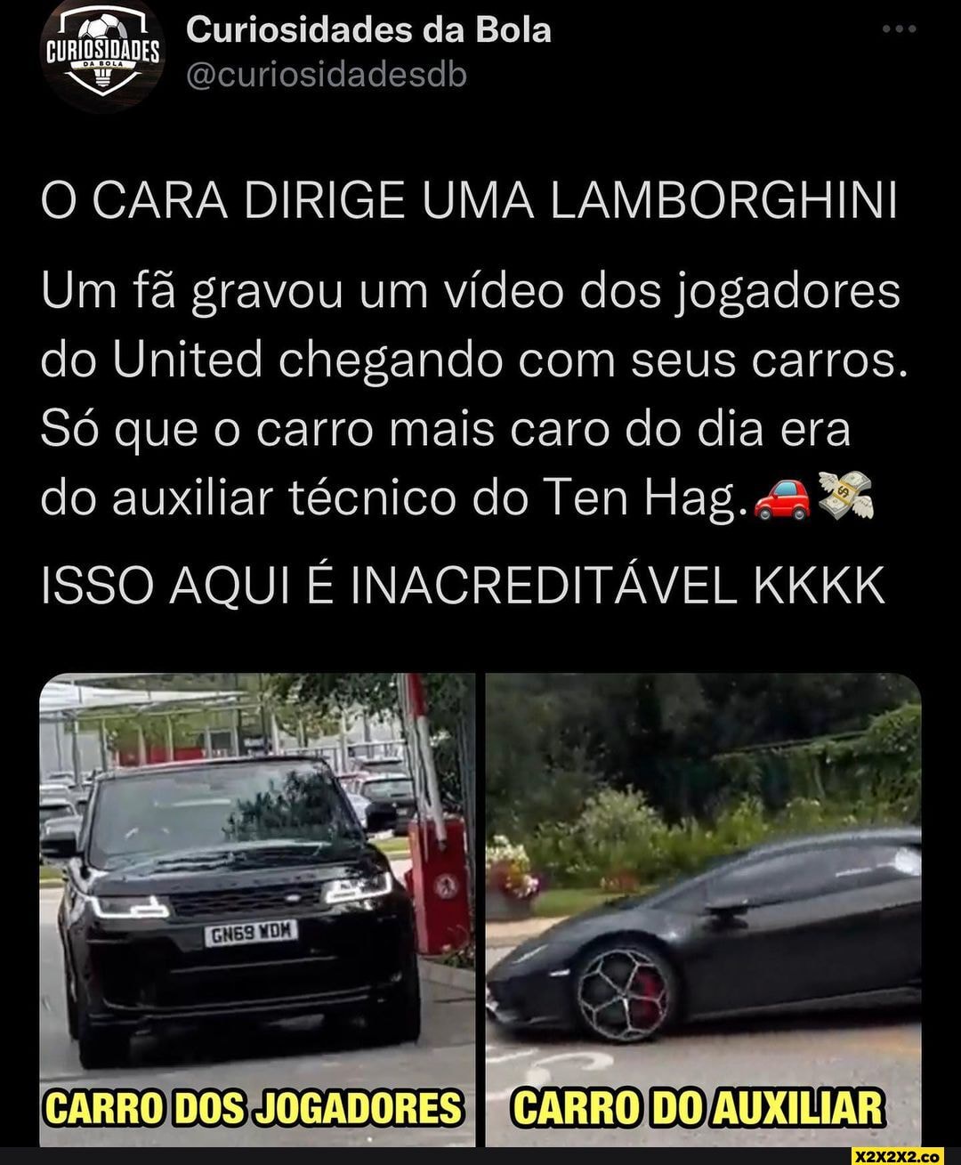 Carros dos jogadores