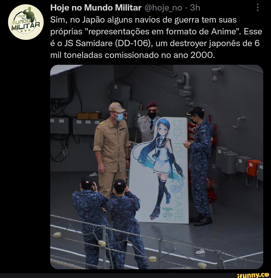 Navio de guerra Navio de guerra na vida real nos animes - iFunny Brazil