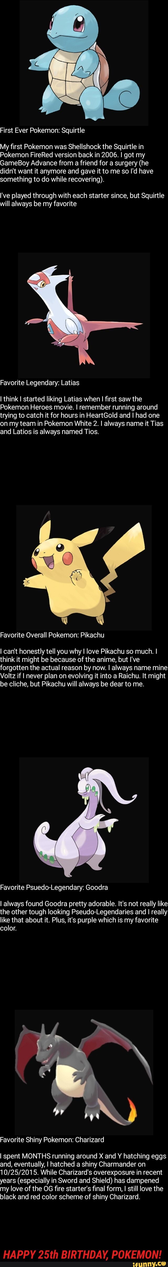 A meme using a blackened version of Pikachu, one the main