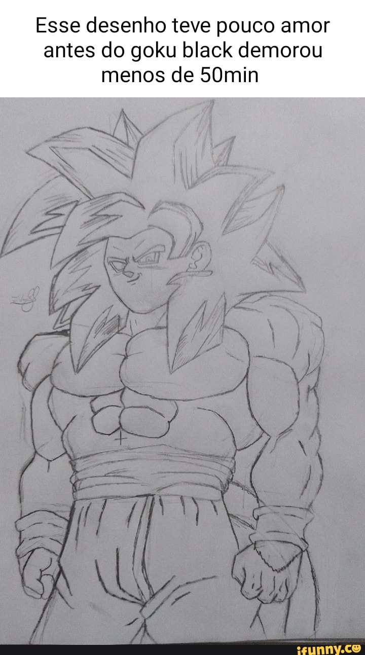 Desenhando o Goku Black - Drawing Goku Black ( Dragon Ball Super