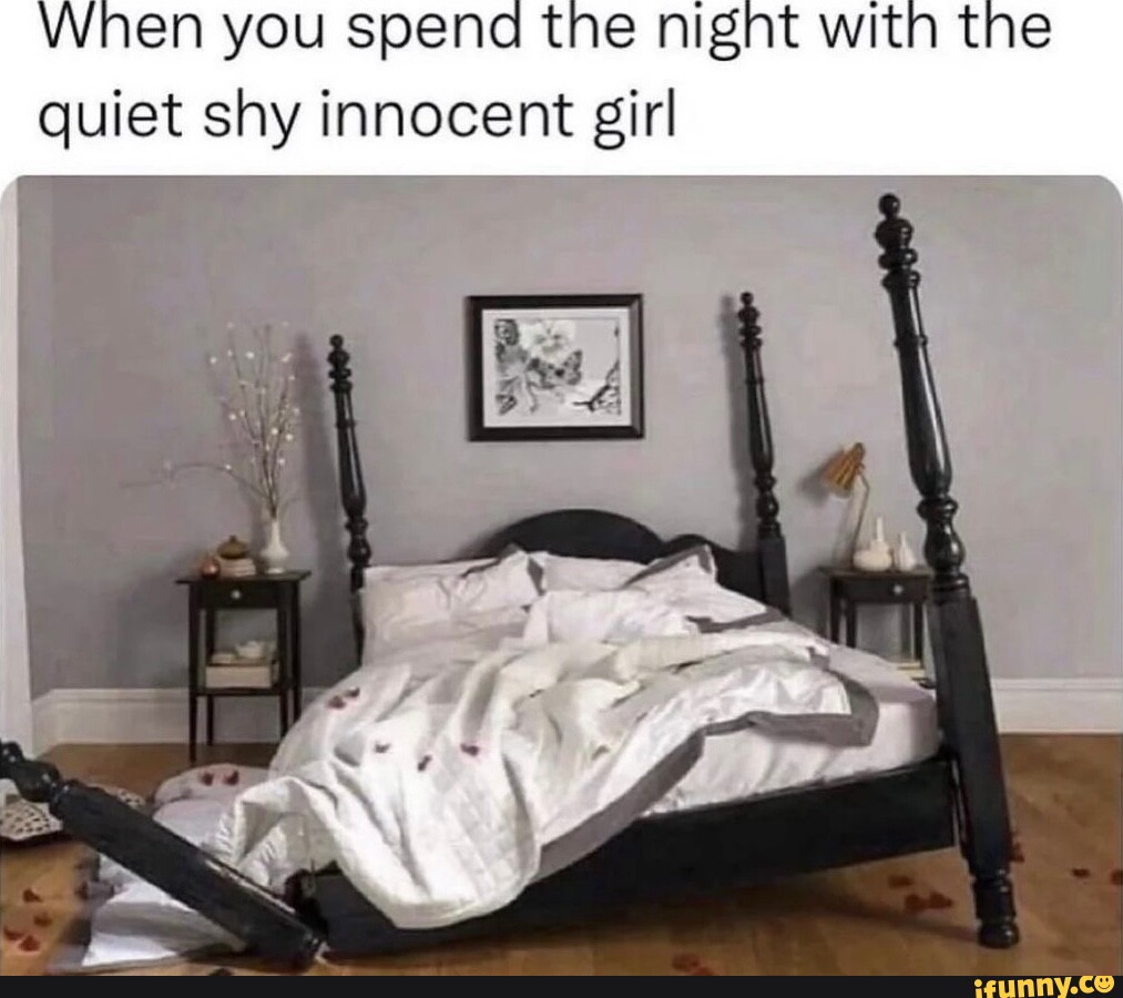 When you spend the night with the quiet shy innocent girl - iFunny Brazil