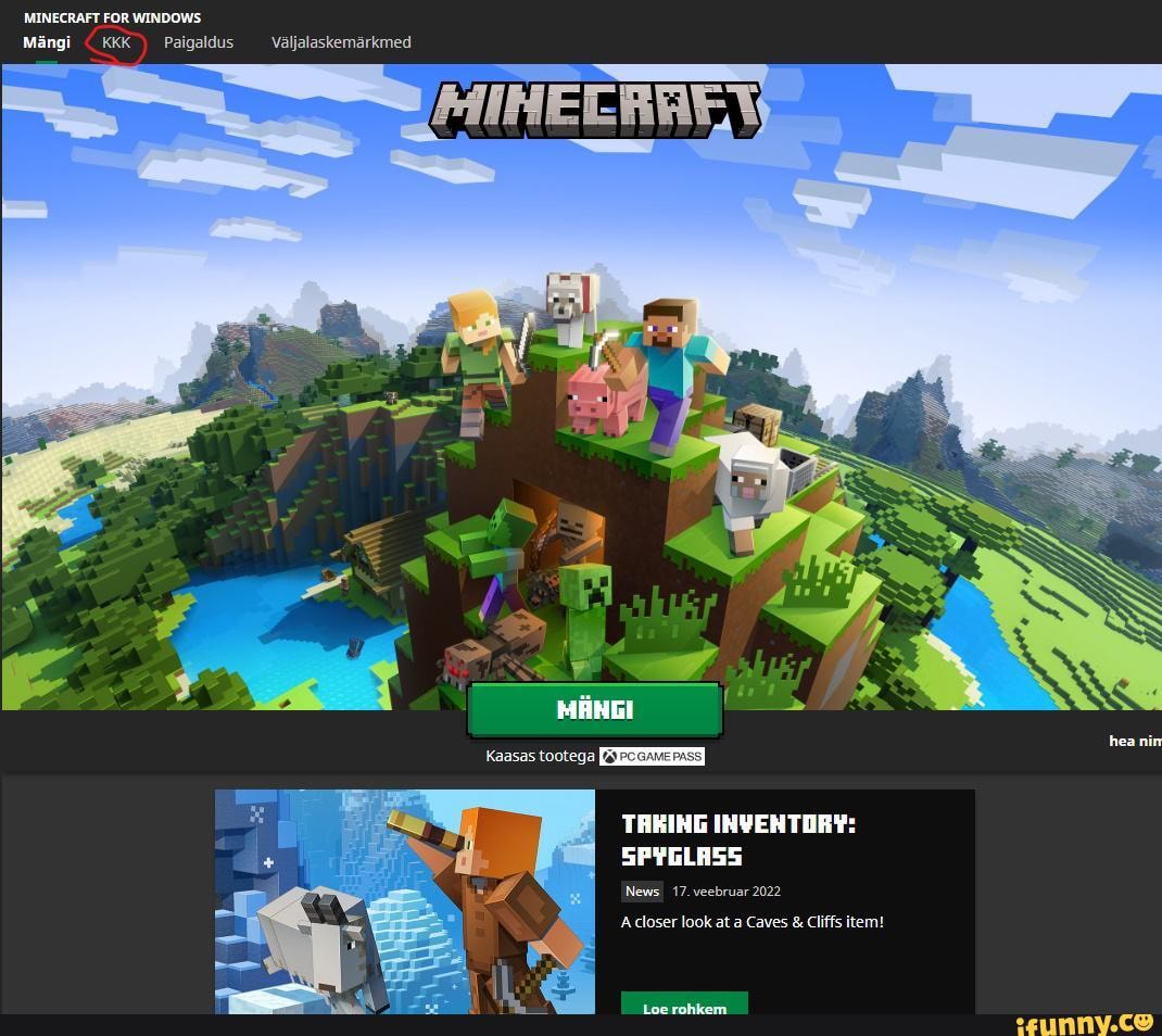 MINECRAFT FOR WINDOWS Mangi (KKK) Paigaldus _Valjalaskemarkmed hea nin ...