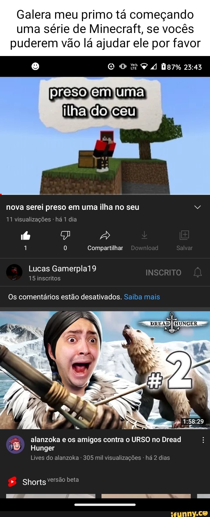 Estou preso em SÉRIES da VIDA REAL no Minecraft