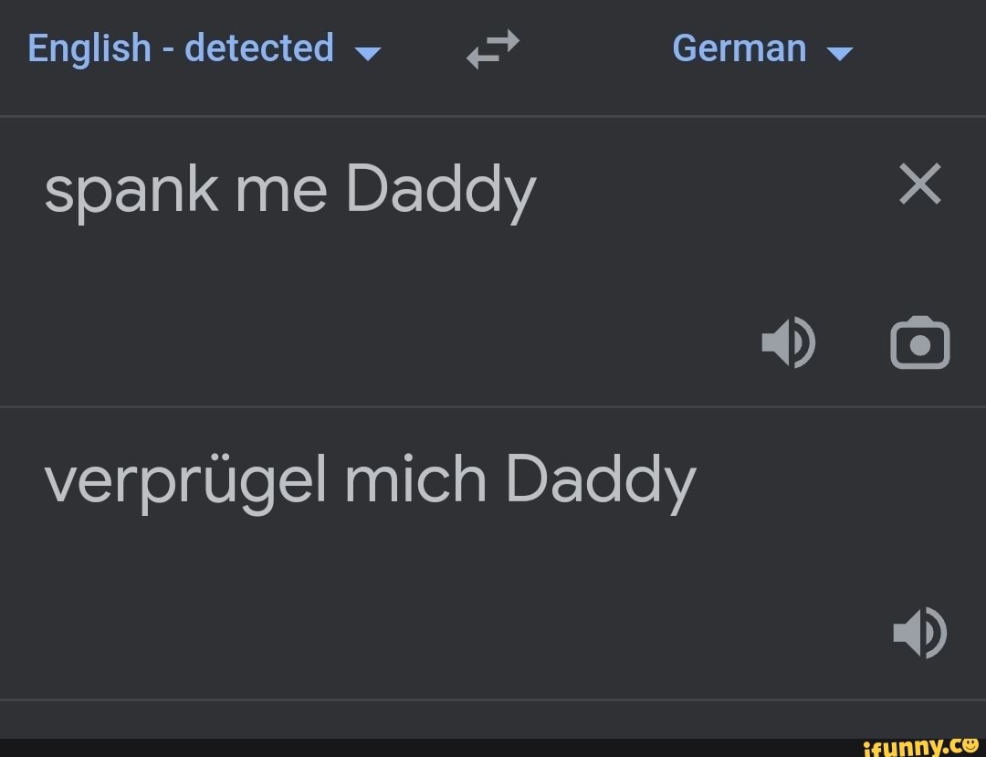 Spank me daddy in german