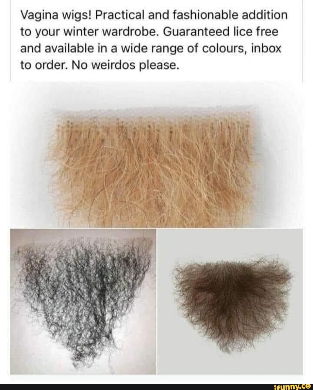 Vagina wigs Practical and fashionable addition to your winter