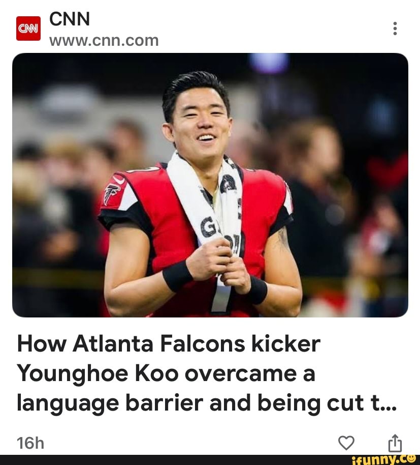 Younghoe Koo: How Atlanta Falcons kicker overcame language barrier and  being cut to thrive in the NFL