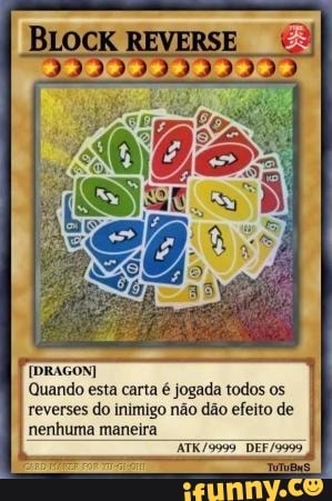 Mega Reverse Card Imune a todos os outros reverses Card e a ele mesmo imune  a