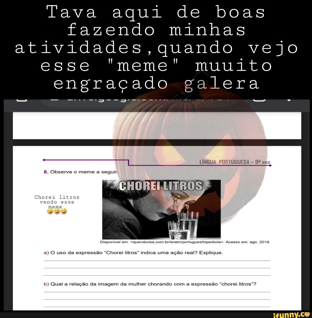 chorando meme engraçado