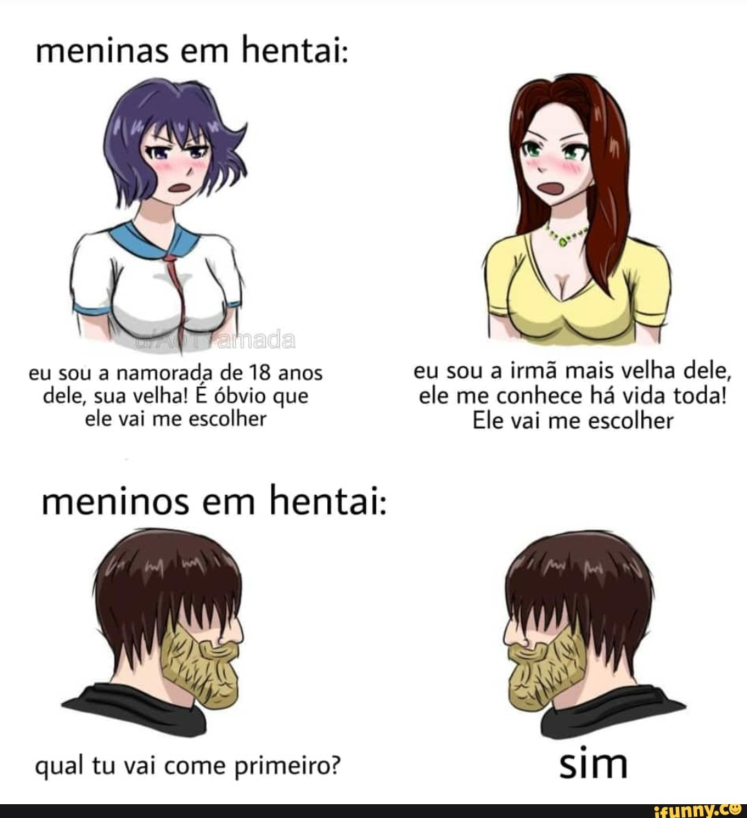 Meninas em hentai: eu sou a namorada de 18 anos eu sou a irmã mais velha