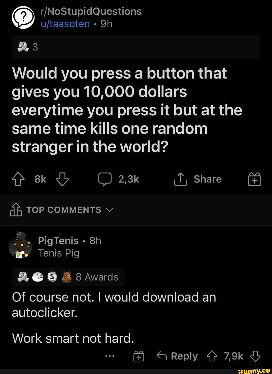 Would you press the button? : r/memes