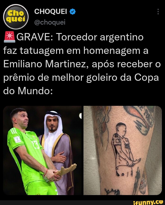 Embora Martinez seja o melhor goleiro do mundo, o que a torcida